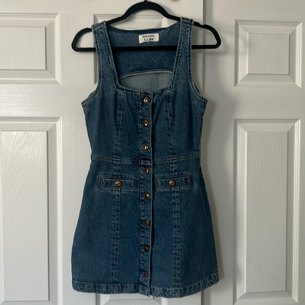 Reformation Dione Denim Mini Dress